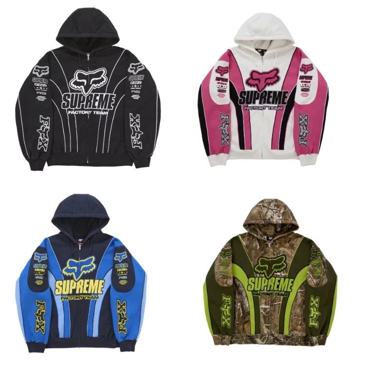 Supreme x Fox Racing Factory Team Hoodie
