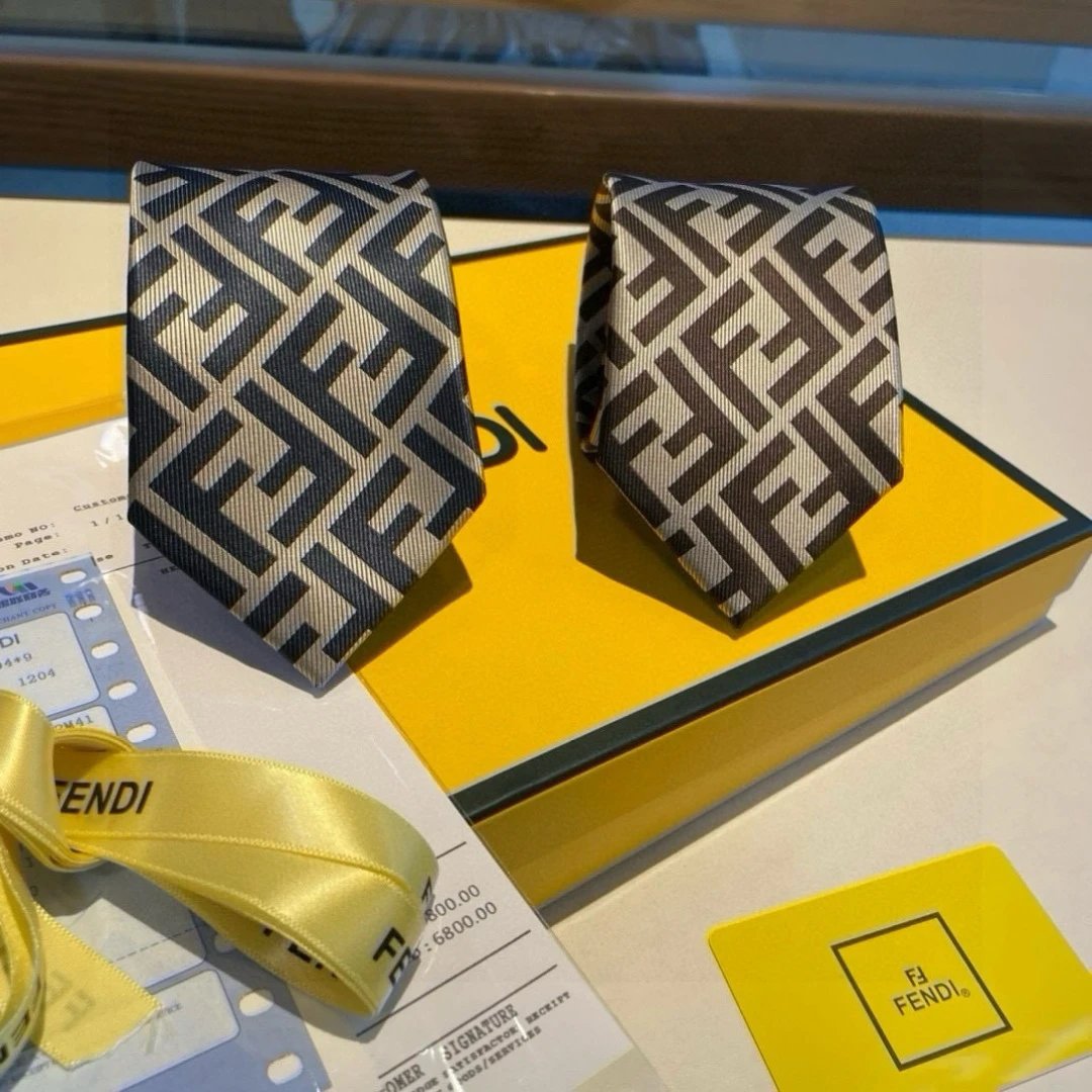 Fendi FF Logo Silk Tie [2 styles]